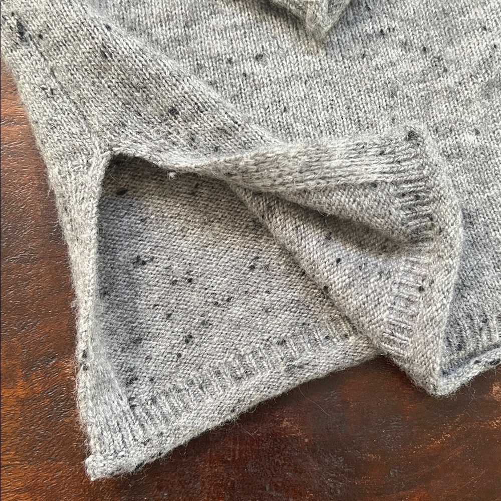 MADEWELL Donegal Whitworth Textured Graphite Mockneck Sweater Women's Size Small - Picture 11 of 12